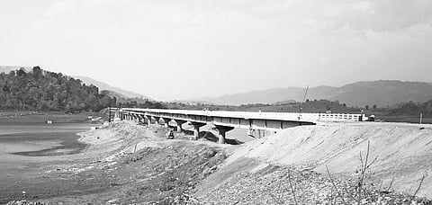 The structure of Gurupriya bridge after erection of the last steel girder in Malkangiri | Express