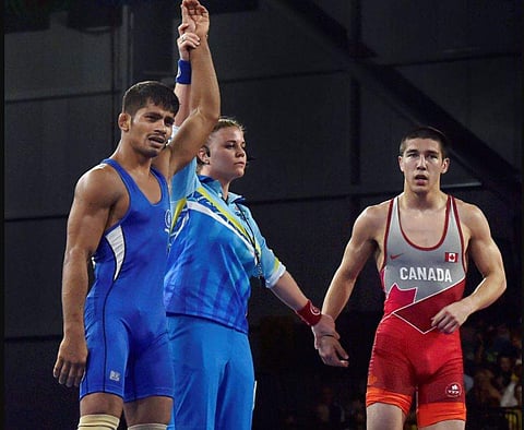 Indian wrestler Rahul Aware | PTI
