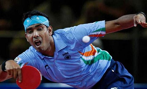 Ace Indian paddler Achanta Sharath Kamal (File | AP)