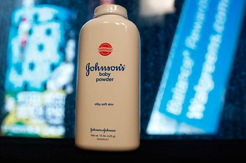 A bottle of Johnson's Baby Powder is seen in a photo illustration taken in New York (Reuters)