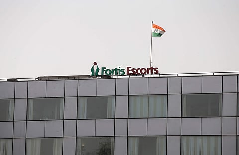 A Fortis hospital building is pictured in New Delhi. (Photo | Reuters)