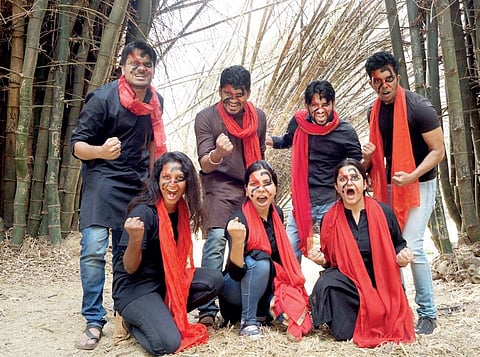 A scene from the theatre