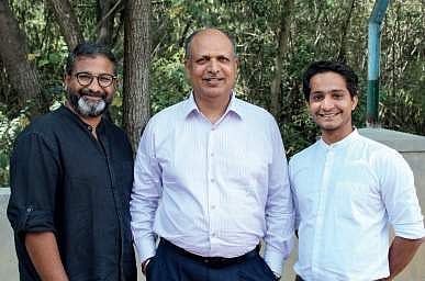 The CamCom team: Ajith Nayar (from left), Umesh, Pramod Solanky