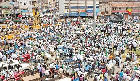 Farmers have been protesting for 30 months now, demanding the implementation of the Kalasa-Banduri project