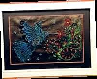 Paper quilling works done by Jiji S Deepak