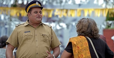 A still from 'Suvarna Purushan'