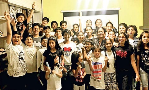 Children at the programme