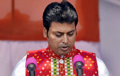 Tripura Chief Minister Biplab Kumar Deb (File | PTI)