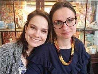 Latvian national Liga Skromane (right) with her sister Ilze | FIle PIC