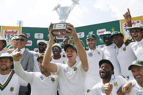 South Africa registered a Test series win over Australia for the first time since re-admission | AFP