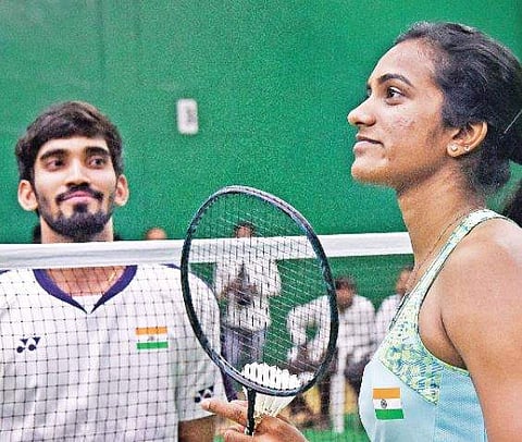 Olympic silver-medallist PV Sindhu and World No 2 K Srikanth have been given the top billing (File | EPS)