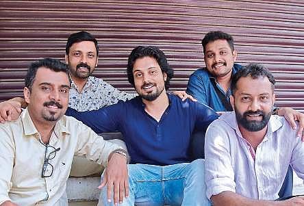 Director V C Abhilash, actors Sreekanth Menon, Vishnu Agasthya,  Shaji John and  Deepak Jayaprakash  B P Deepu
