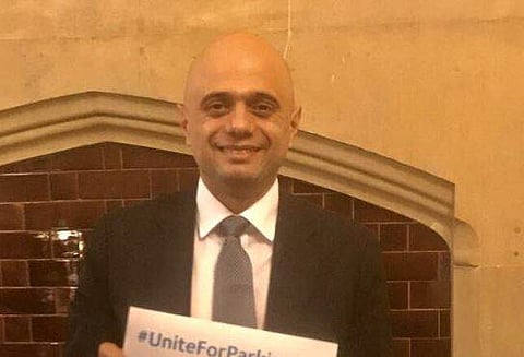 New British Home Secretary Sajid Javid. (Image Courtesy Twitter@sajidjavid)
