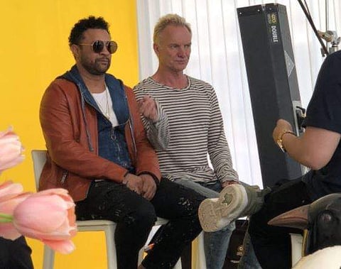 Sting (right) and Shaggy (left) - Twitter Photo