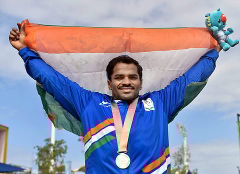 Gururaja bagged the first medal for India at the 21st edition of the Commonwealth Games with silver in the men's 56 kilogram category here on Thursday. | PTI