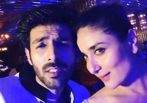 Actor Kartik Aaryan and Kareena Kapoor (Photo | Kartik Aaryan Instagram)