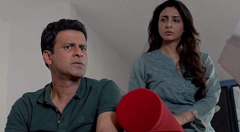 Manoj Bajpayee and Tabu in a screngrab from 'Missing' trailer.