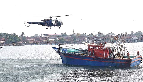 Chakravath disaster relief demonstration held at Cochin Port Trust on Thursday | Express