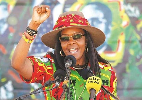File: Grace Mugabe (Image Courtesy Facebook @chatungabellarminemugabe)
