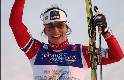 Champion cross-country skier Marit Bjorgen of Norway (File photo)