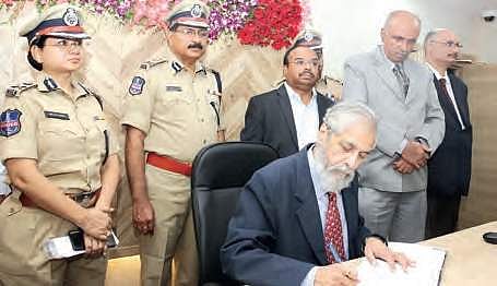 Justice Madan B Lokur, inaugurating the child-friendly court in Hyderabad on Saturday | Express