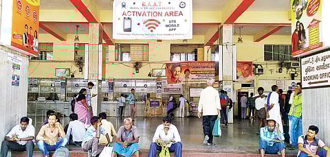Activation zone earmarked in front of the unreserved ticket counter at Chennai Moore Market Complex Station | Express