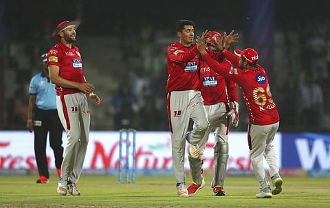 Mujeeb Ur Rahman, second left, has played in KXIP's all seven games. (File photo | AP)