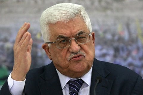 Palestinian president Mahmud Abbas 