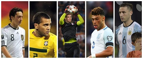 Russia will bring up the curtain for the biggest footballing stage on earth when they face Saudi Arabia on Thursday June 14. However, some of the prominent names of the game are in race against time to be fit for the summer. Don't be amazed if you don't find some of these men in their national colours in Moscow. (AFP Images)