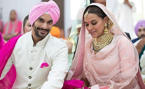 Neha Dhupia ties the knot with 'best friend' Angad Bedi in a quiet ceremony