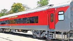 Panoramic view for passengers in express trains