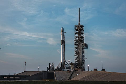 Falcon 9 Block 5 rocket all set for launch. (Twitter | SpaceX)