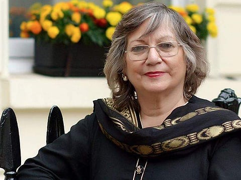 Moneeza Hashmi, daughter of poet Faiz Ahmed Faiz (Facebook Photo)