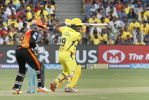 Chennai Super Kings rode on opener Ambati Rayudu (100 not out) and Shane Watson (57) heroics to hammer Sunrisers Hyderabad by eight wickets here on Sunday and maintain their second spot in the Indian Premier League. | PTI