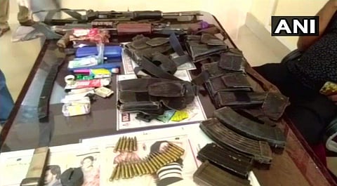 Eight rifles, including an AK-47 and an INSAS, ammunition and other materials were seized from the area, the ADGP said, adding no security personnel was injured in the encounter. (ANI)