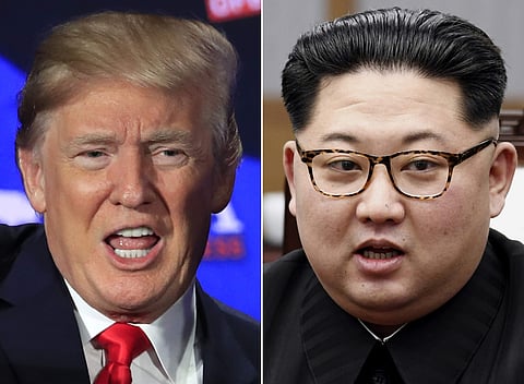 US President Donald Trump (left) and  North Korea's Kim Jong Un (Photo | AP)