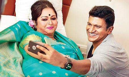 Puneeth Rajkumar and Saroja Devi