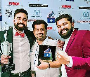 The crew of Kunju Daivam, which was screened at ICFFK