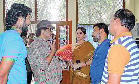 Ravichandran along with Sudharani, director Guru Deshpande and actor Shreyas