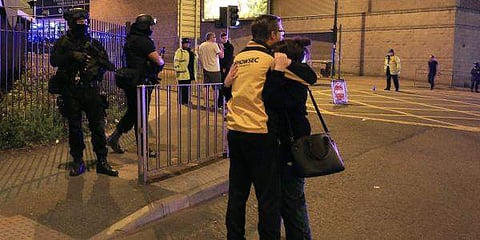 Armed police stand guard at Manchester Arena. (File photo | AP)