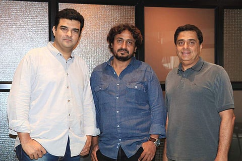 Siddharth Roy Kapur, Vinod Kapri and Ronnie Screwvala. (Photo | Twitter)