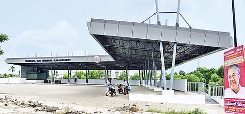 The recently inaugurated bus terminal at Kalamassery is yet to become functional. The terminal was a long-time demand of the people there | Albin Mathew