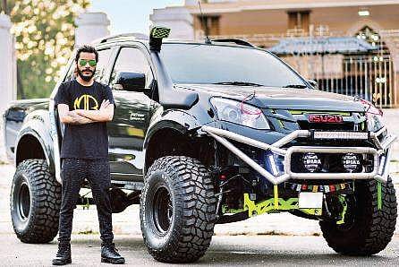 Abin with his Isuzu Dmax Vcross