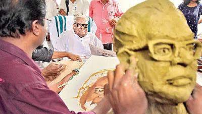 V S Achuthanandan models for painters and sculptors | B P Deepu