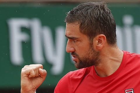 Croatia's Marin Cilic during his match against Australia's James Duckworth | AP