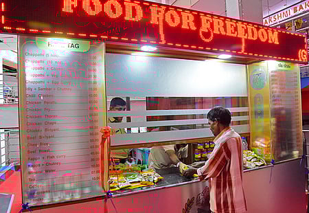 The new takeaway counter at Thampanoor KSRTC Bus Terminal Complex  B P Deepu