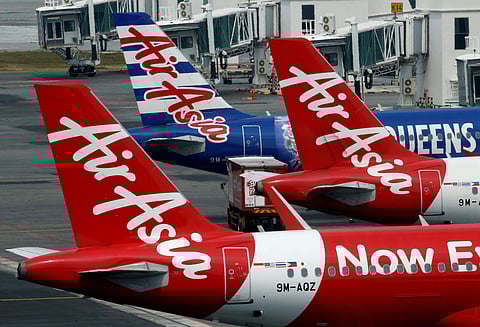 AirAsia planes sit on the tarmac at Kuala Lumpur International Airport, Malaysia August 28, 2016. | Reuters