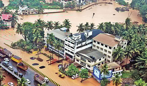 Flash floods hit Mangaluru city on Tuesday, with residents being severely inconvenienced. Many had to be rescued.  I pics by Rajesh Shetty Ballalbagh