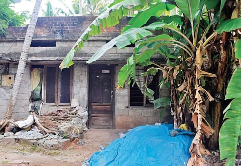 The house of Udayan, one of the accused, has remained locked since his arrest. His mother and brother have moved from the house at Panathura near Kovalam in Thiruvananthapuram to a relative’s place | BP Deepu