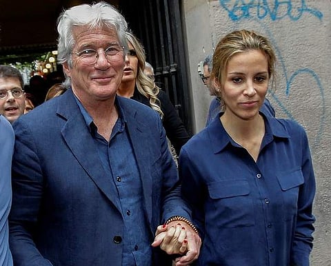 Richard Gere and Alejandra Silva (AP File Photo)